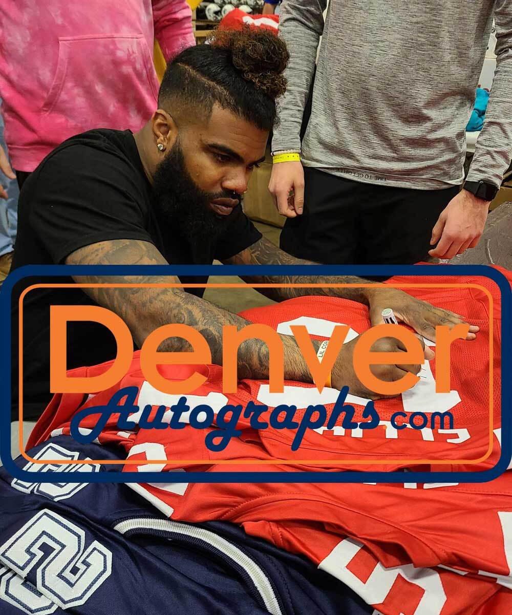 Ezekiel Elliott Autographed Ohio State Buckeyes Style Custom Jersey Beckett