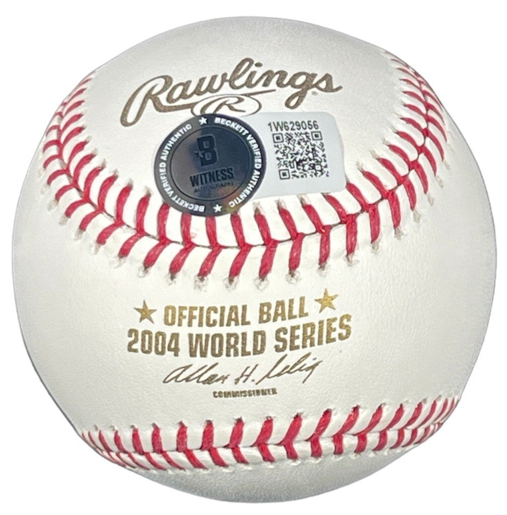 Terry Francona Signed 2004 World Series Baseball Inscribed Curse Reversed BAS