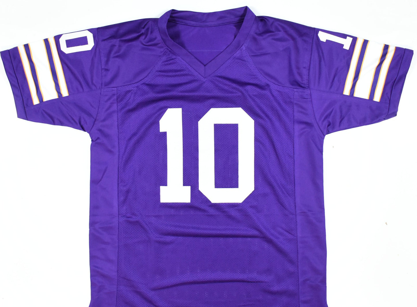 Fran Tarkenton Signed Minnesota Vikings Purple Custom Jersey - HOF