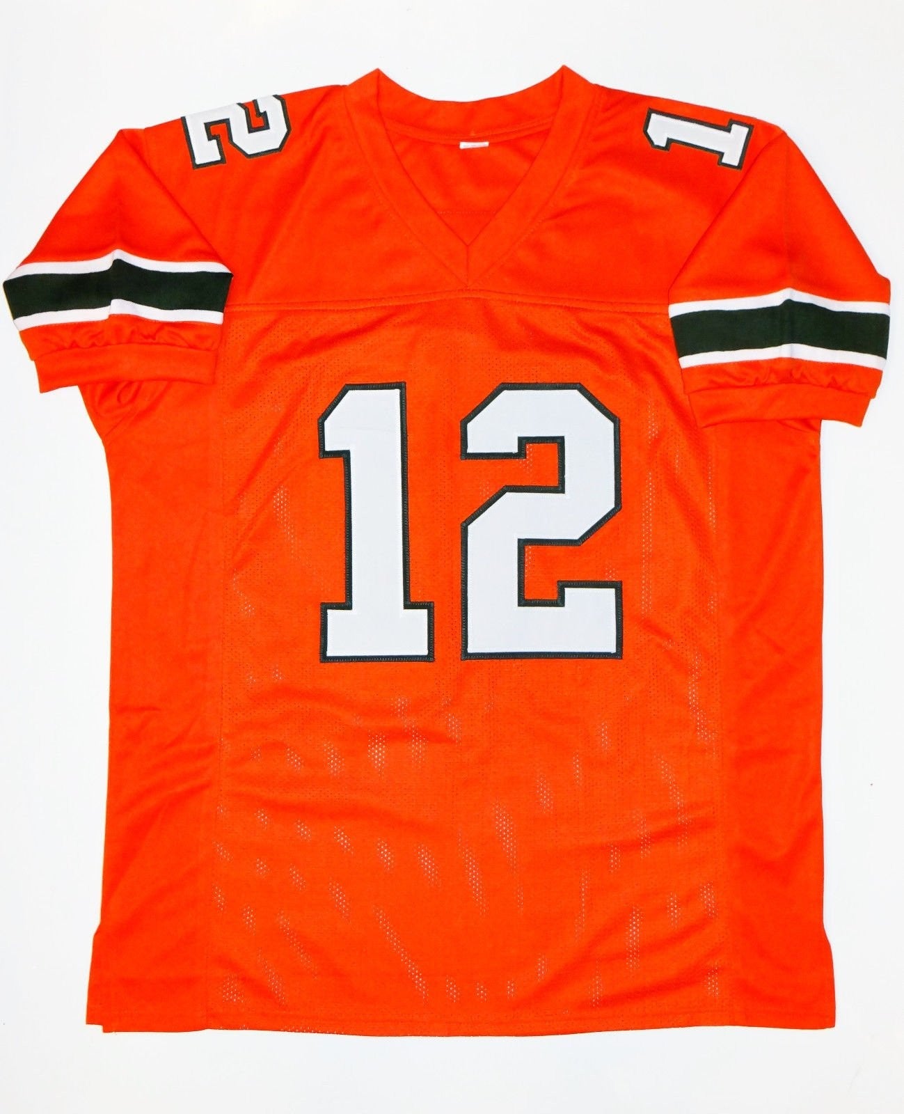 Jim Kelly Signed Miami College Style Orange Jersey
