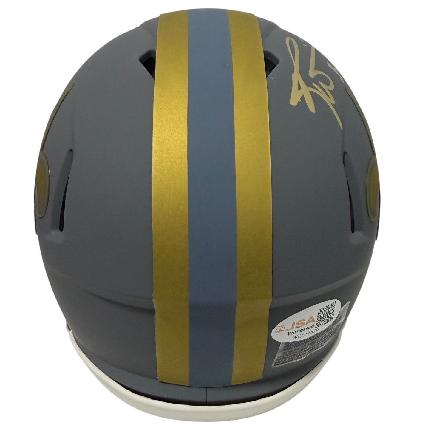 Ricky Williams Signed New Orleans Saints Slate Mini Helmet