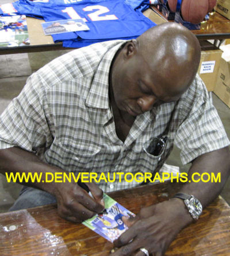 Bruce Smith Signed Buffalo Bills Goal Line Art Card (HOF 09)