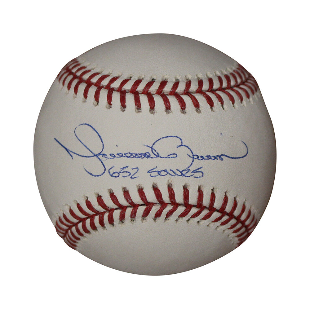Mariano Rivera Signed New York Yankees Baseball "652 Career Saves" JSA