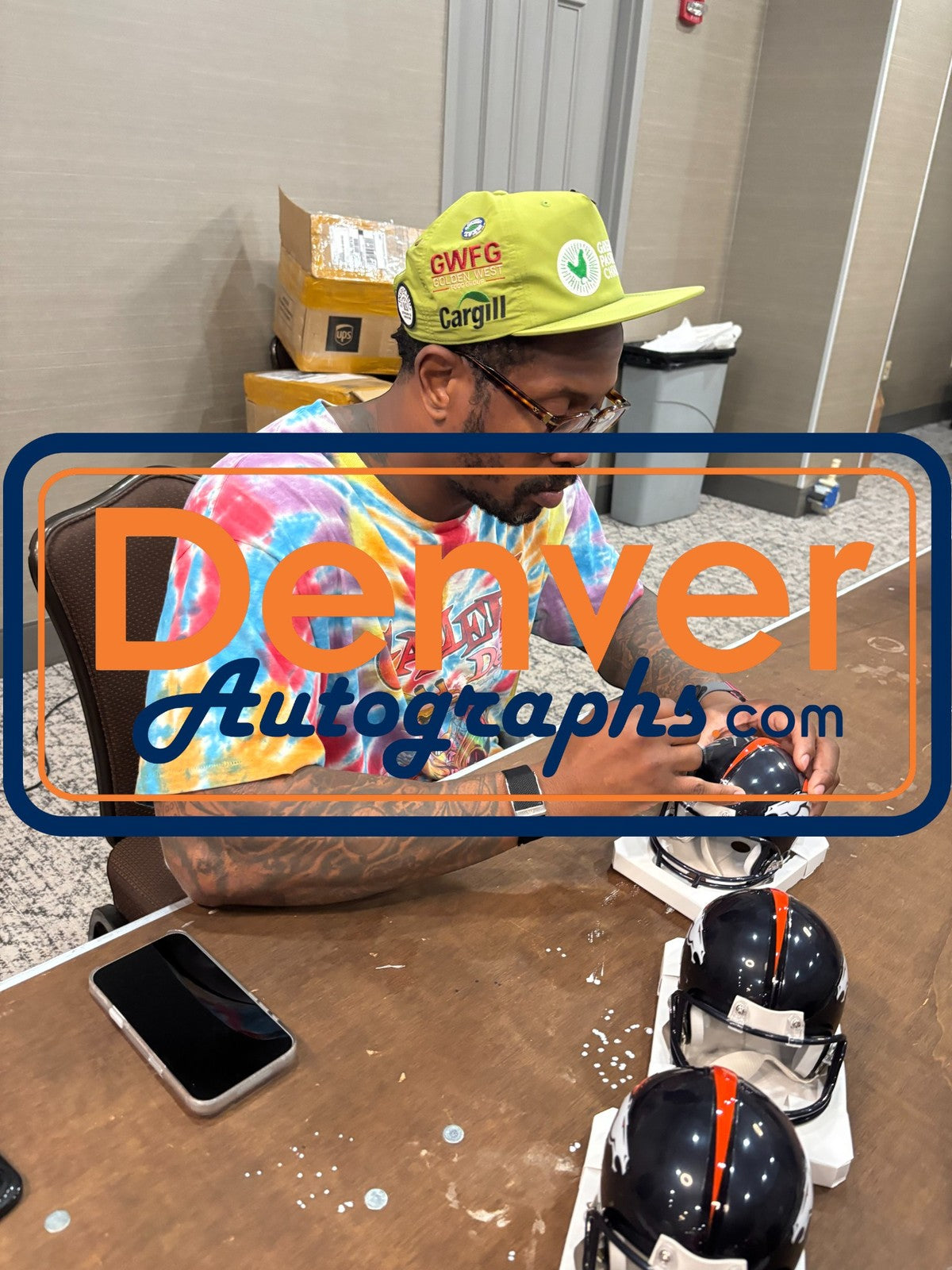 Von Miller Denver Broncos Signed Mini Helmet SB 50 MVP Beckett BAS