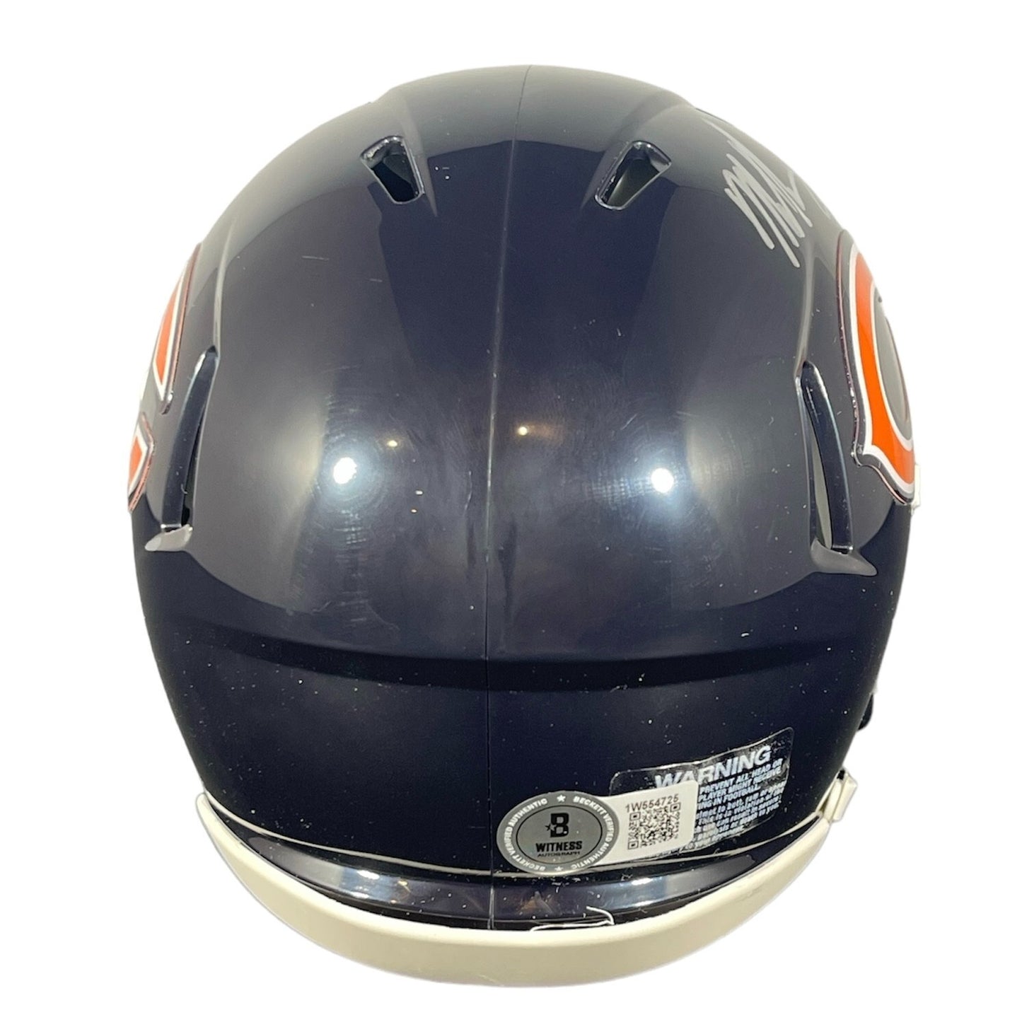 Mike Singletary Chicago Bears Signed Riddell Speed Mini Helmet BAS