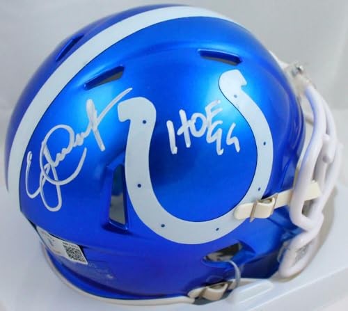 Eric Dickerson Signed Indianapolis Colts Flash Speed Mini Helmet HOF