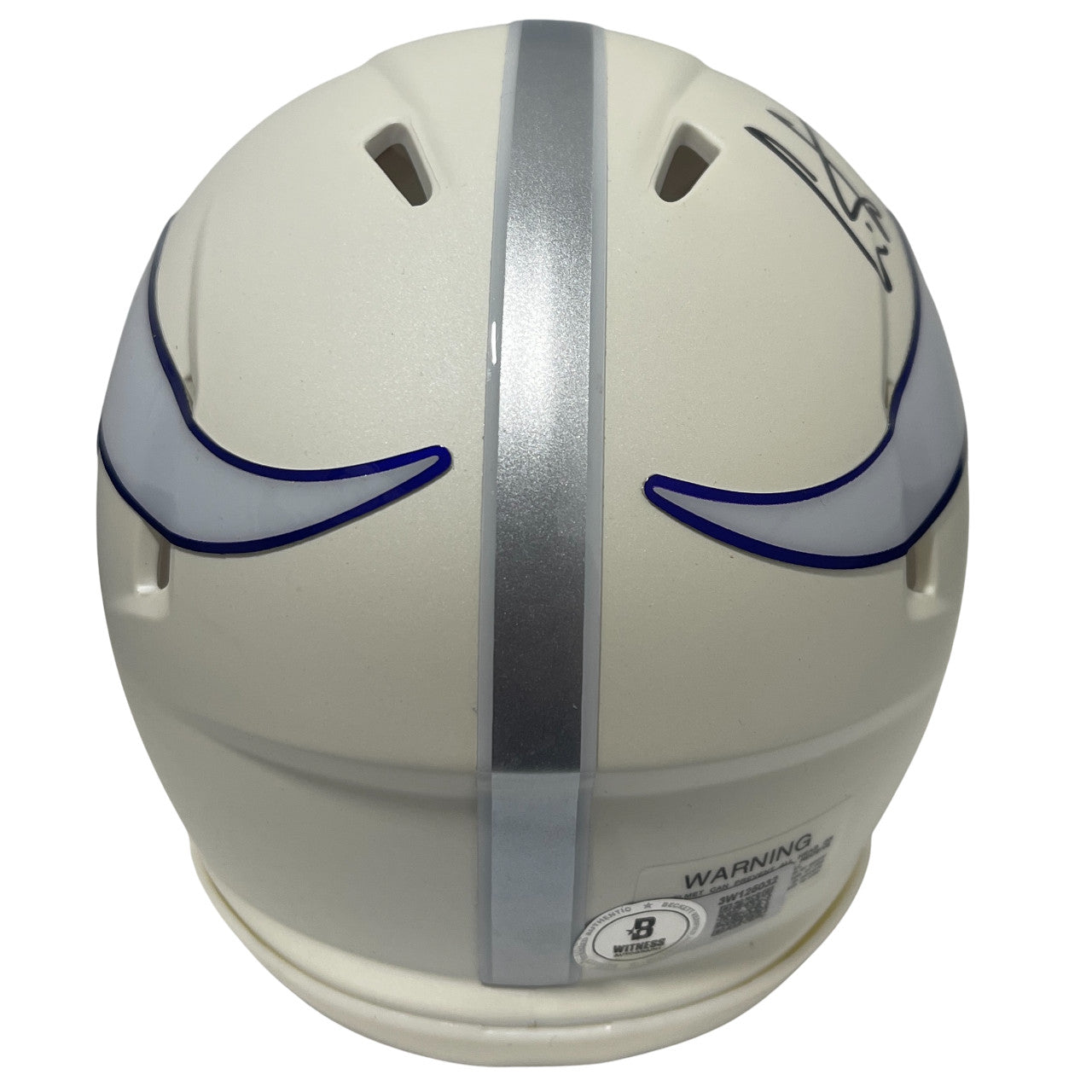 Cris Carter Signed Minnesota Vikings Alternate White Mini Helmet
