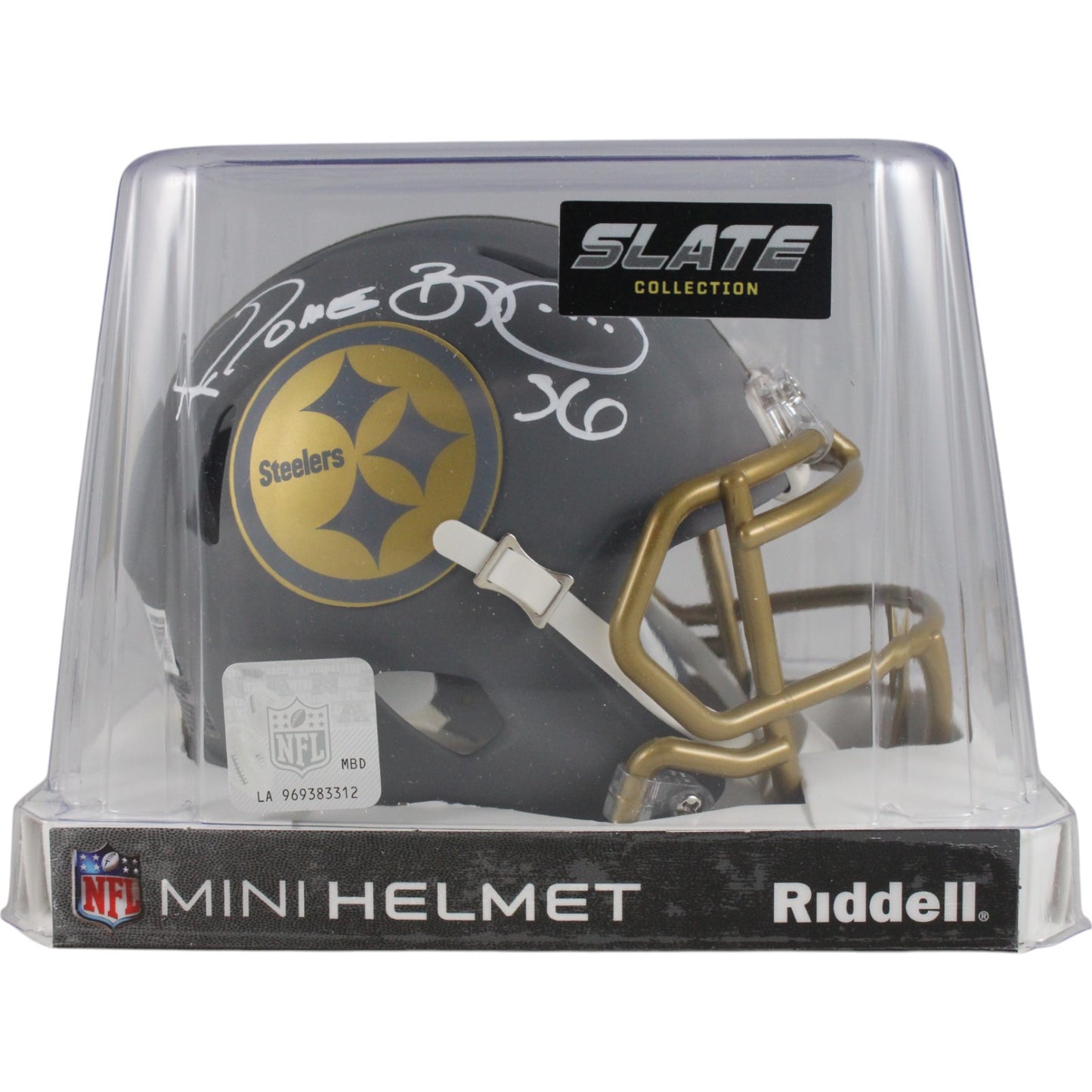 Jerome Bettis Pittsburgh Steelers Autographed Slate Mini Helmet