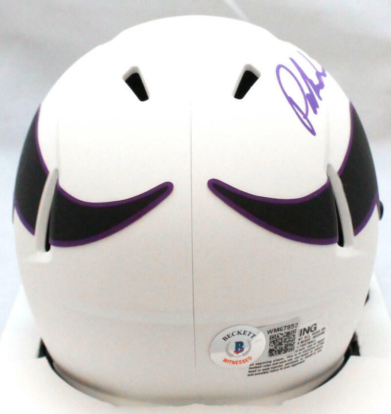 Patrick Jones Autographed Minnesota Vikings Lunar Speed Mini Helmet