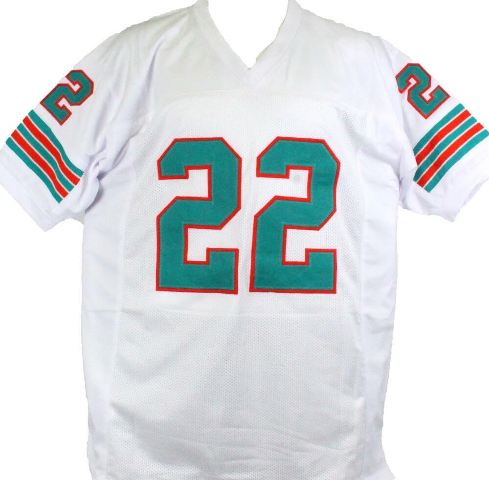 Mercury Morris Signed White Custom Jersey - SB Champs Inscription