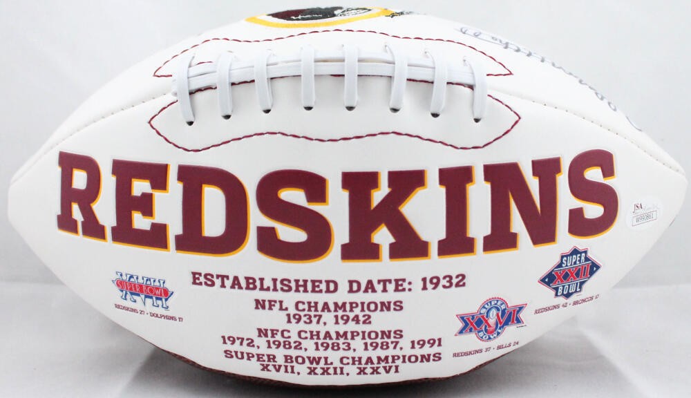 Bobby Mitchell Autographed Washington Redskins Logo Football