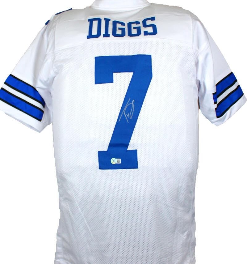 Trevon Diggs Autographed Dallas Cowboys Style White Custom Jersey