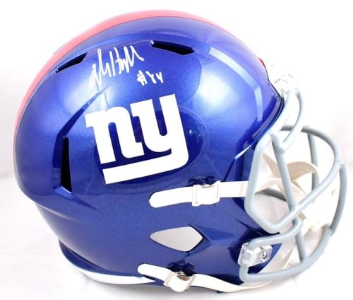 Jalin Hyatt Signed New York Giants Full Size White Speed Helmet