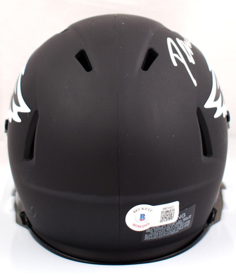 D'Andre Swift Signed Philadelphia Eagles Eclipse Speed Mini Helmet