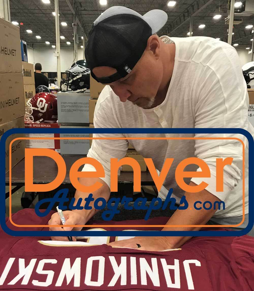 Sebastian Janikowski Autographed Florida State Custom Jersey
