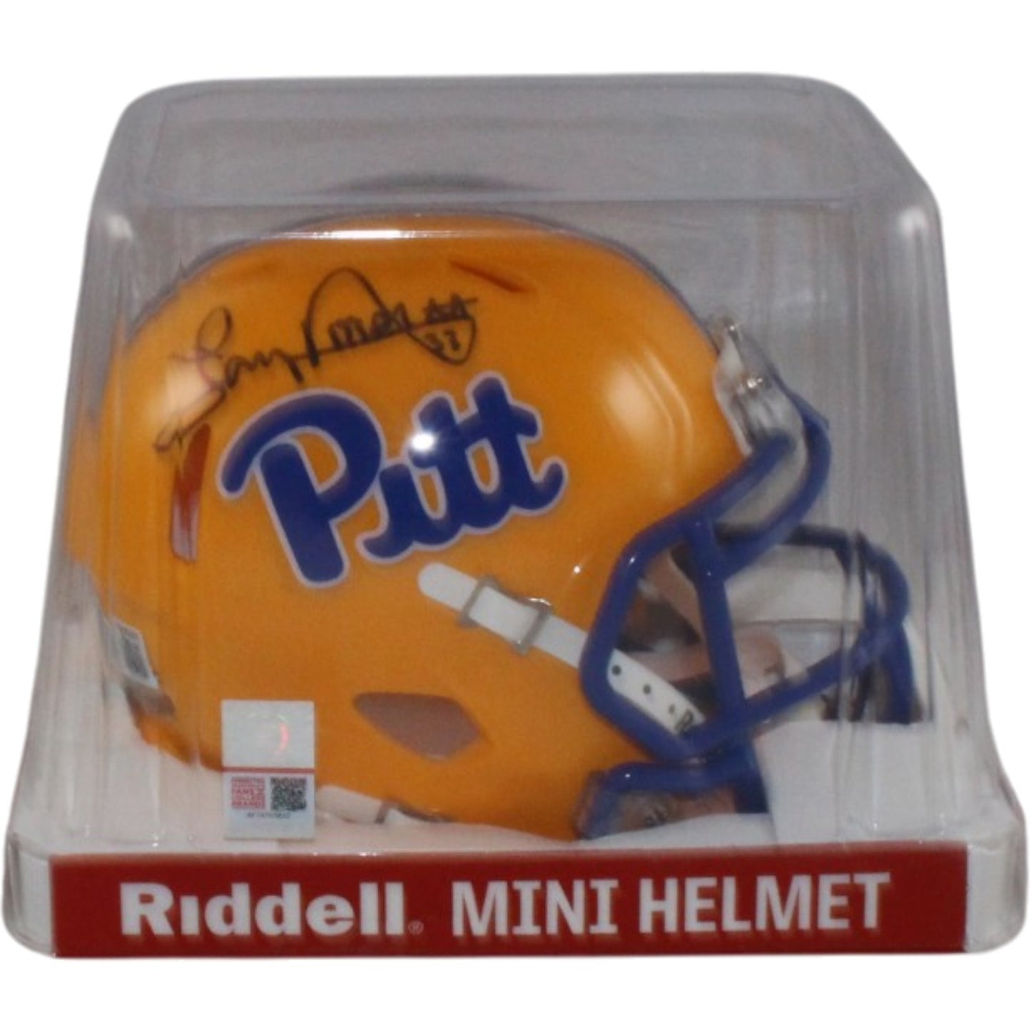 Tony Dorsett Autographed Pittsburgh Panthers Gold Mini Helmet