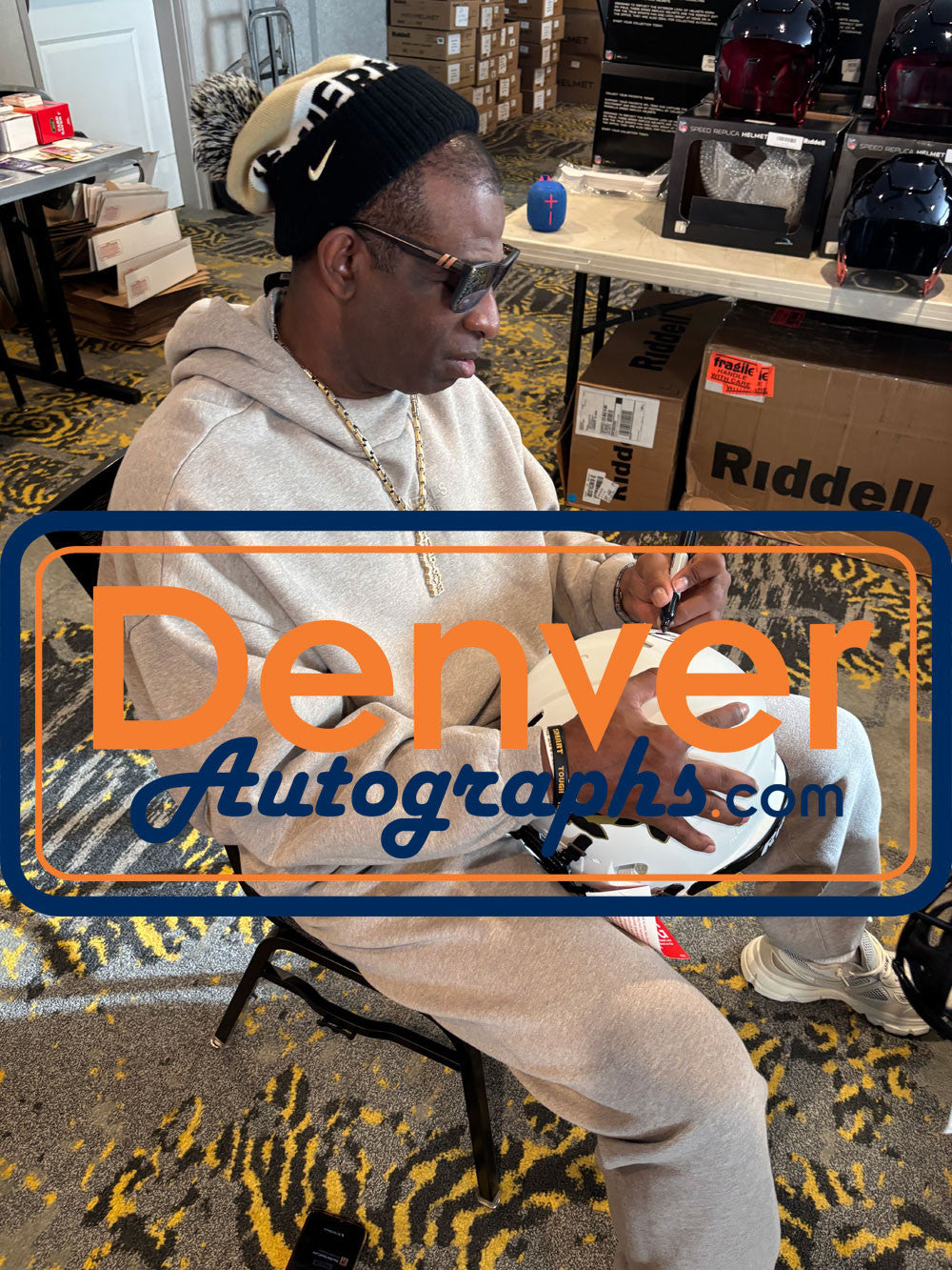 Deion Sanders Autographed Colorado Buffaloes Authentic Full Size Speed Helmet
