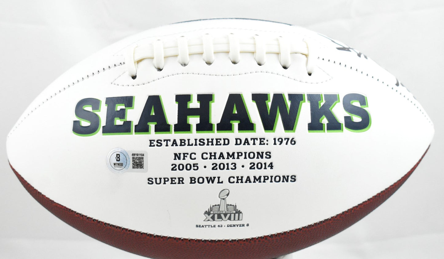 Matt Hasselbeck Signed Seattle Seahawks Logo Football