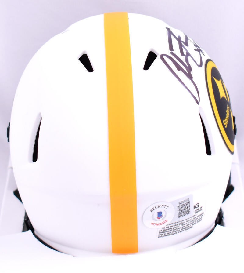 Alan Faneca Autographed Pittsburgh Steelers Lunar Speed Mini Helmet