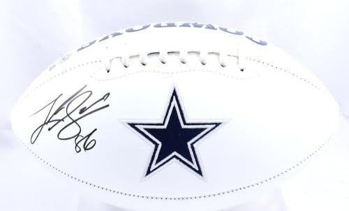Luke Schoonmaker Signed Dallas Cowboys Logo Football