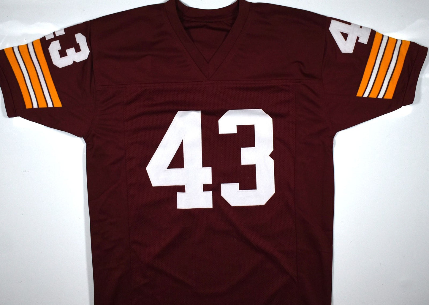Larry Brown Autographed Burgundy Custom Jersey