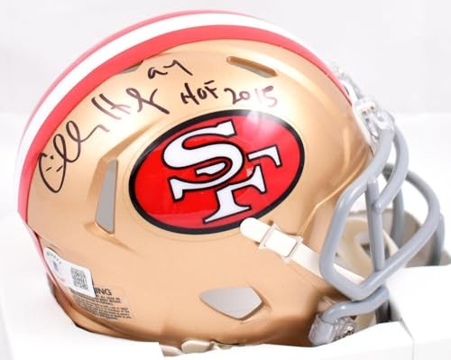 Charles Haley Signed San Francisco 49ers Black Speed Mini Helmet HOF