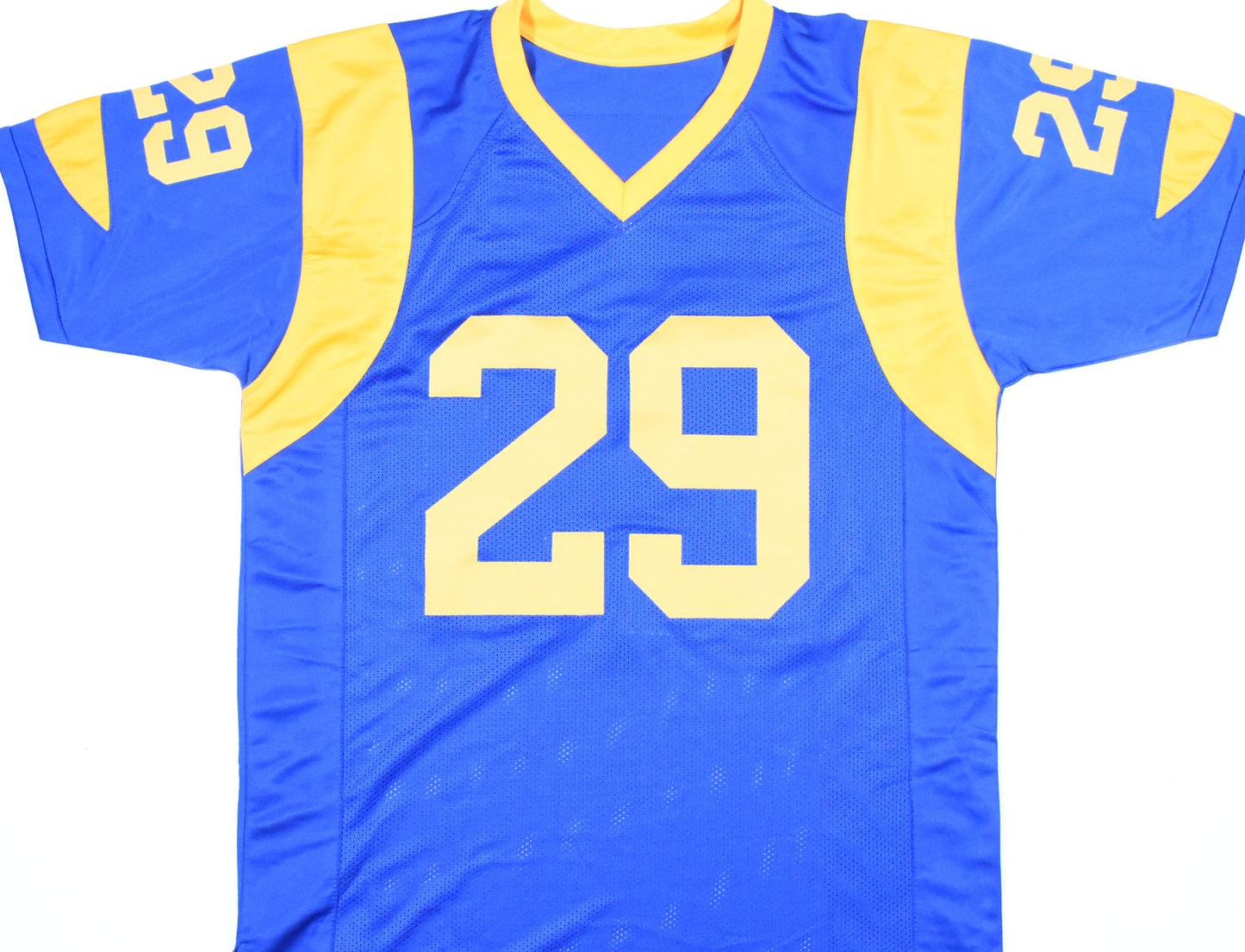 Eric Dickerson Autographed Los Angeles Rams Custom Blue Jersey