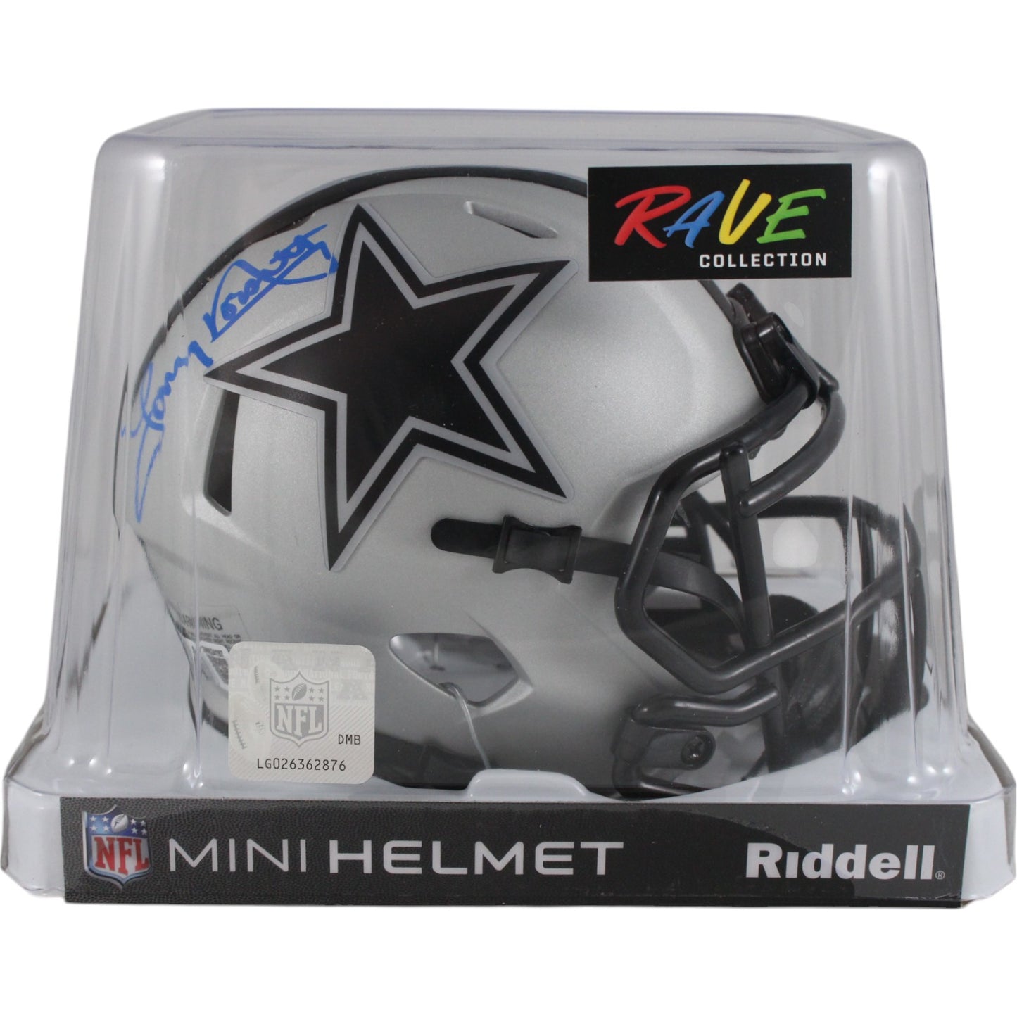 Tony Dorsett Dallas Cowboys Rave Mini Helmet Autographed
