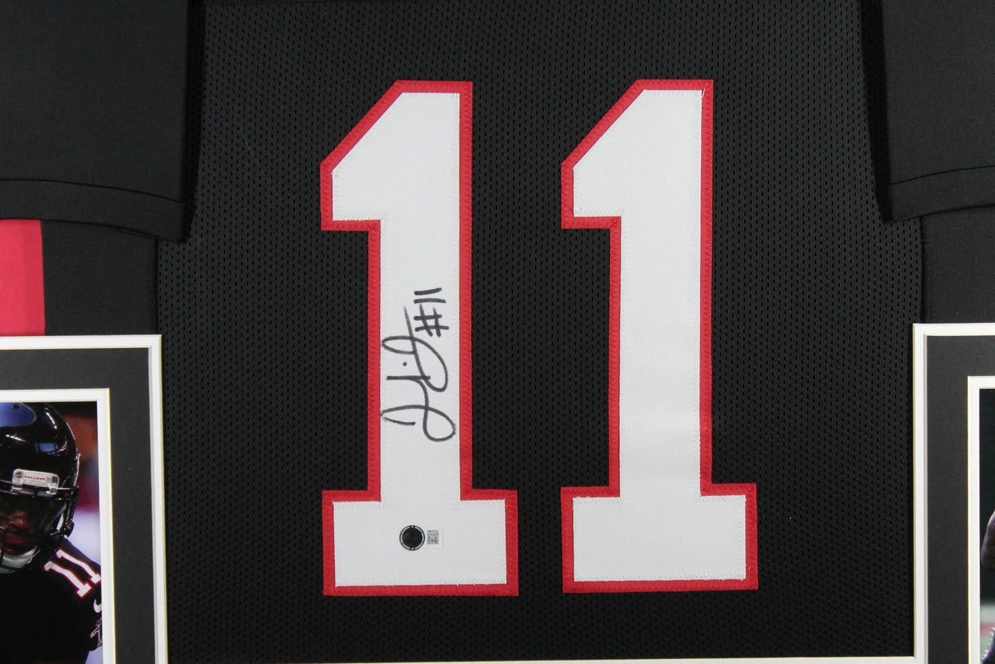 Julio Jones Autographed Framed Pro Style Black Jersey BAS