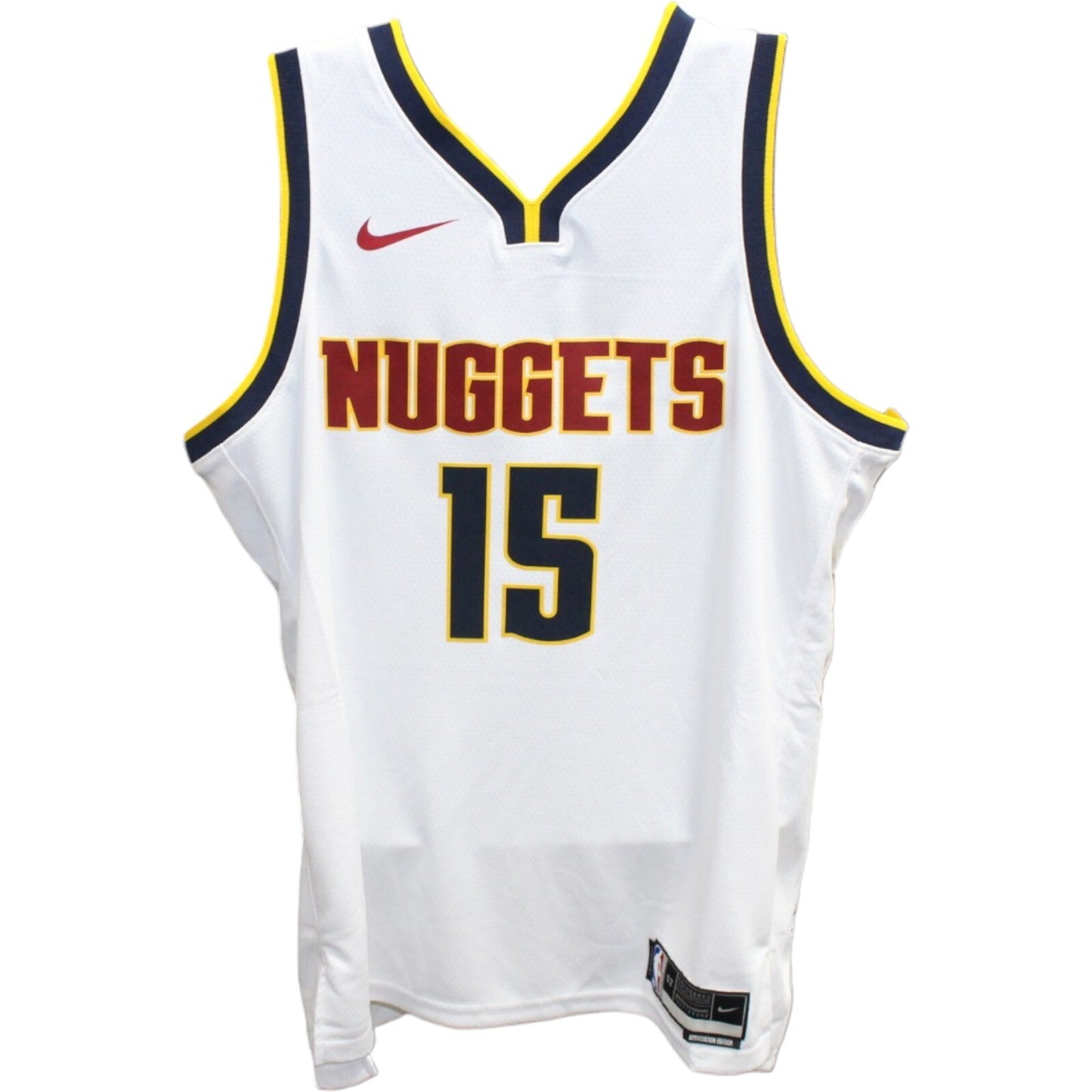 Nikola Jokic Signed Denver Nuggets Nike White Jersey Beckett