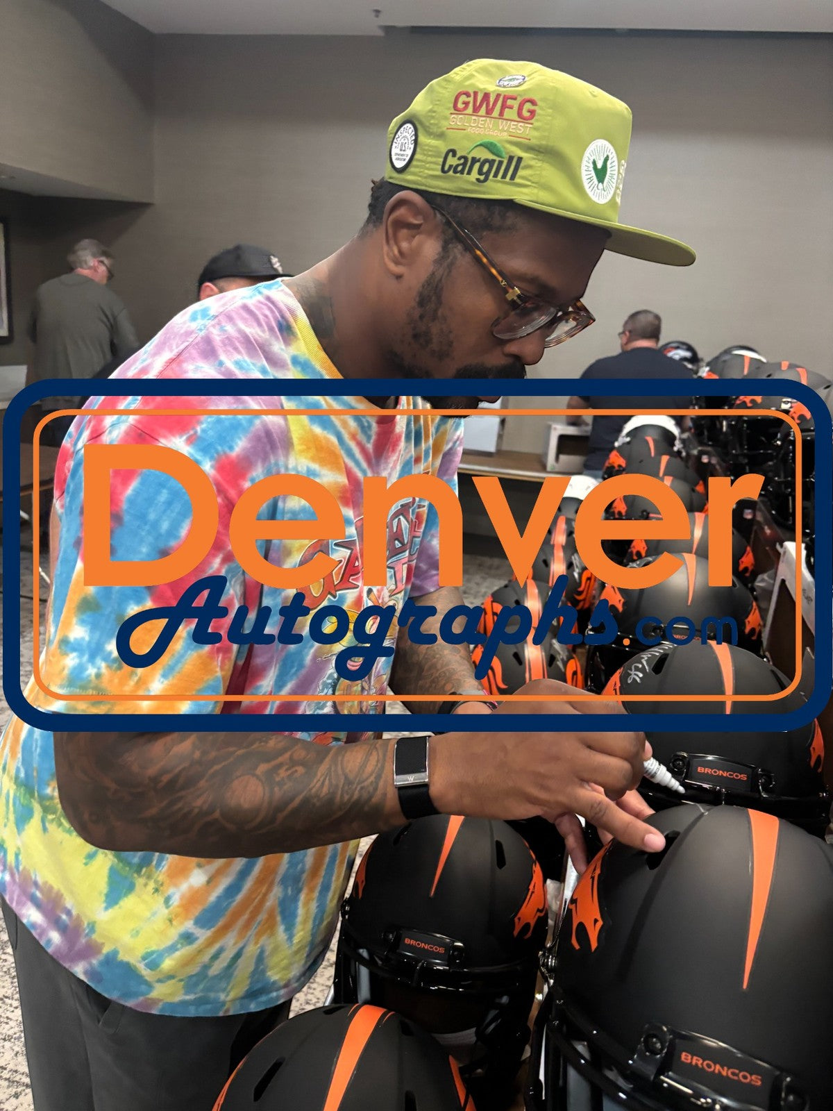 Von Miller Signed Denver Broncos Full Size Authentic Eclipse Helmet