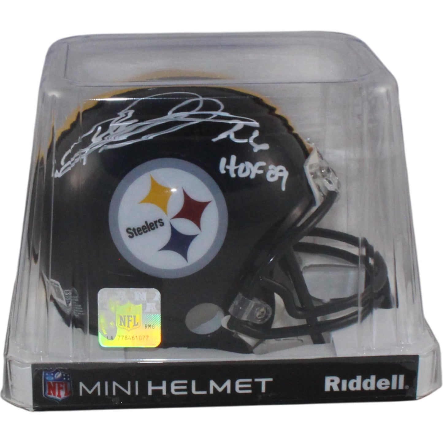 Rod Woodson Pittsburgh Steelers Signed VSR4 Mini Helmet HOF Inscription