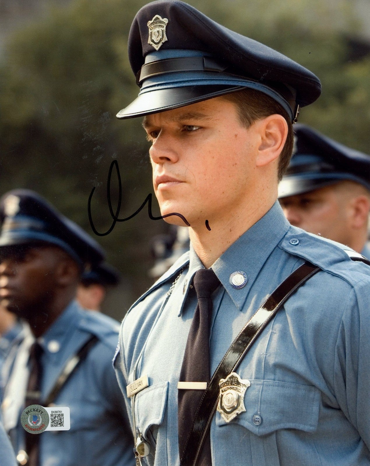 Matt Damon Autographed The Departed 8x10 Photo (Beckett COA)