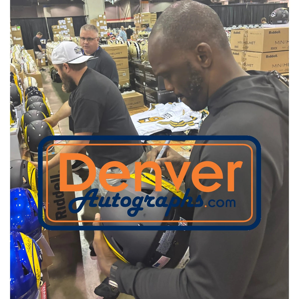 Kurt Warner, Torry Holt, Marshall Faulk & Isaac Bruce Signed Rams Helmet