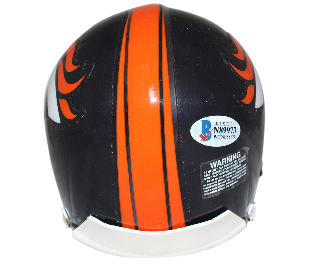 Champ Bailey Denver Broncos Signed Mini Helmet "HOF" Beckett BAS