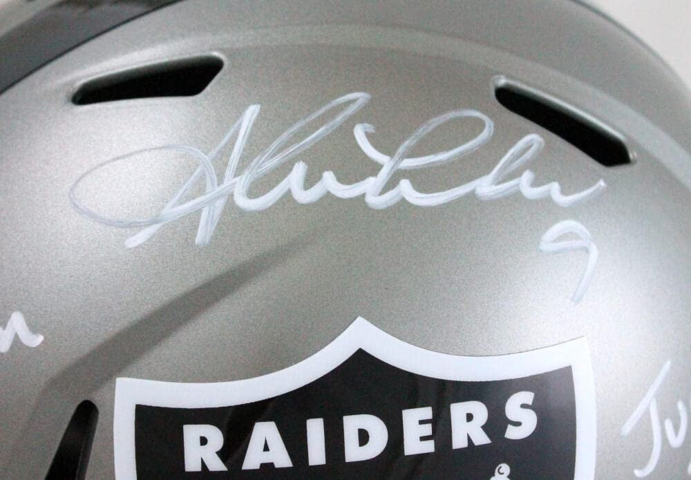 Shane Lechler Signed Oakland Raiders Full Size Flash Replica Helmet