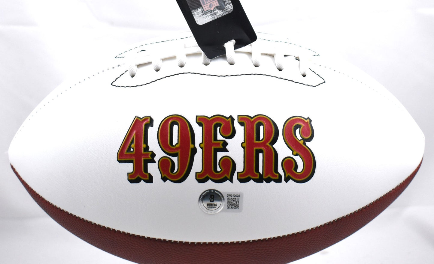 Vernon Davis Signed San Francisco 49ers Logo Football