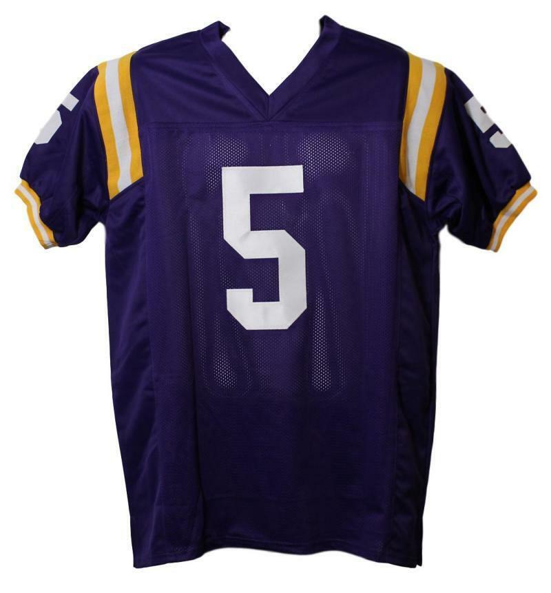 Derrius Guice LSU Tigers Signed Custom Football Jersey JSA
