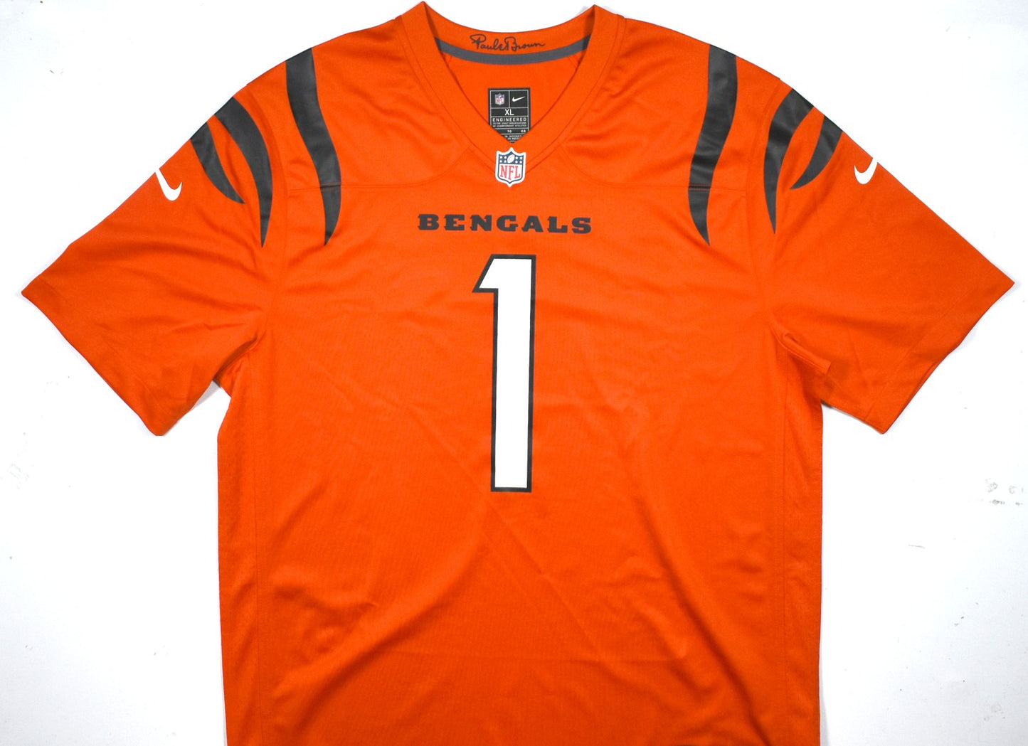 Ja'Marr Chase Autographed Cincinnati Bengals Orange Nike Jersey