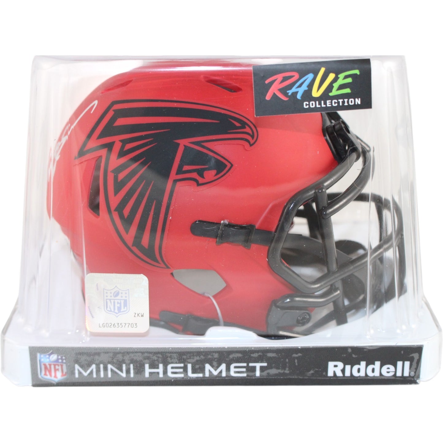 Deion Sanders Atlanta Falcons Autographed Rave Mini Helmet Beckett COA