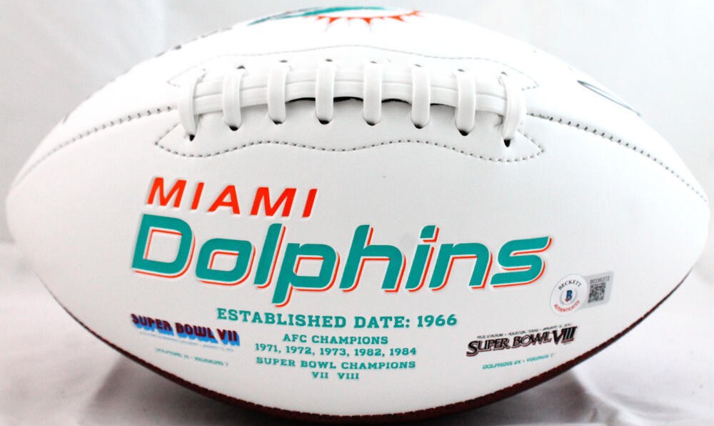 Ricky Williams Signed Miami Dolphins Logo Football - SWED Inscription