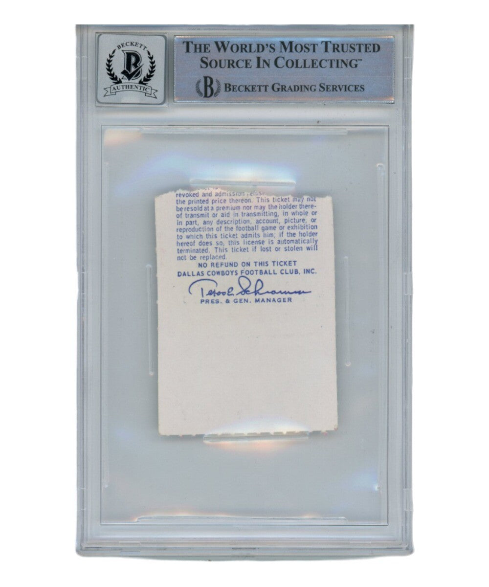 Tony Dorsett Signed 1978 NFC Championship Game Ticket Stub (Beckett)