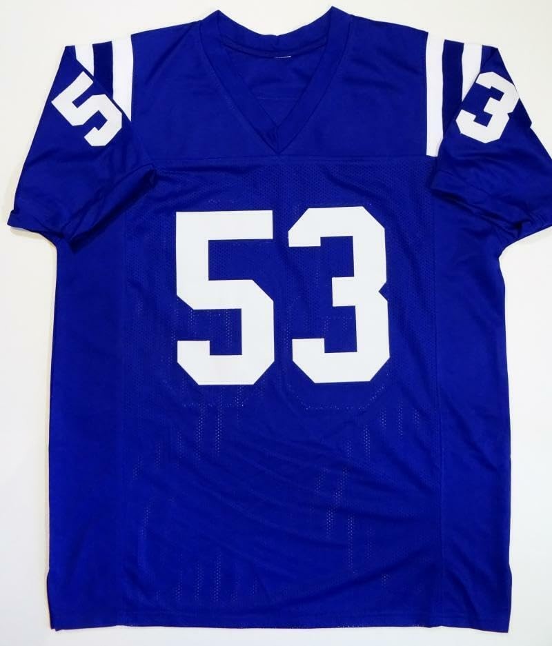 Darius Leonard Autographed Indianapolis Colts Custom Blue Jersey
