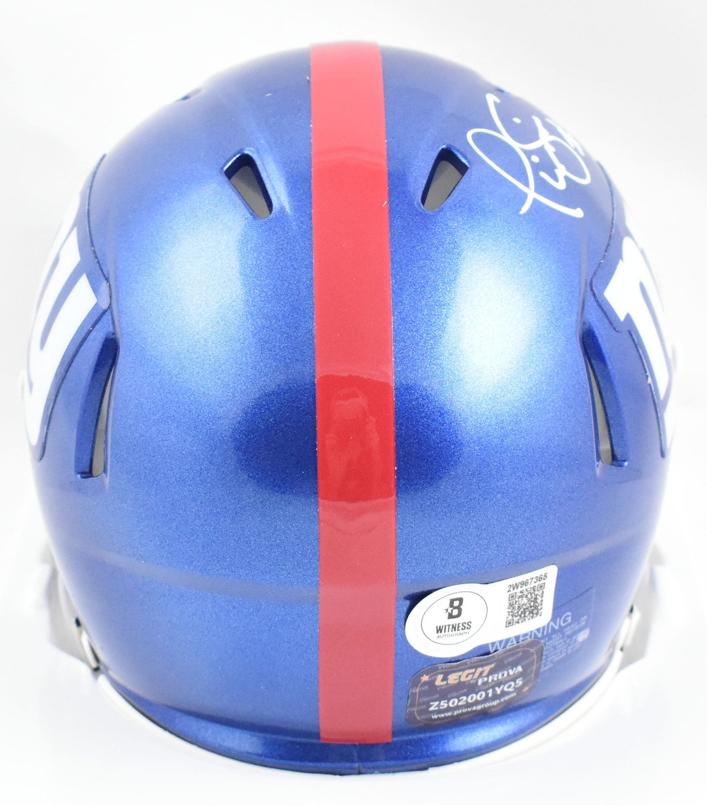 Phil Simms Autographed New York Giants Speed Mini Helmet