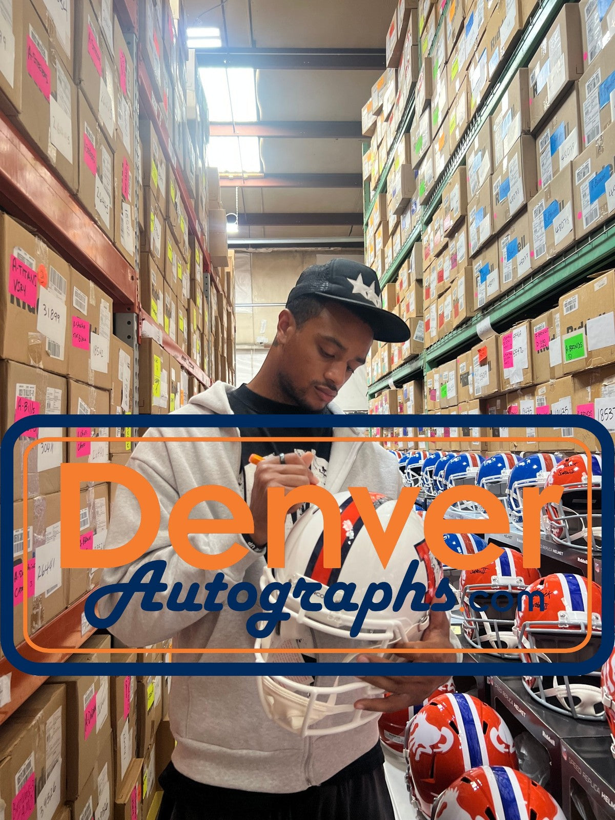 Patrick Surtain Full Size Helmet - Denver Broncos 2023 Alternate Authentic