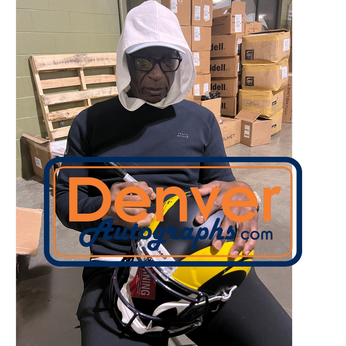 Eric Dickerson Signed Los Angeles Rams Proline Rivalries Helmet