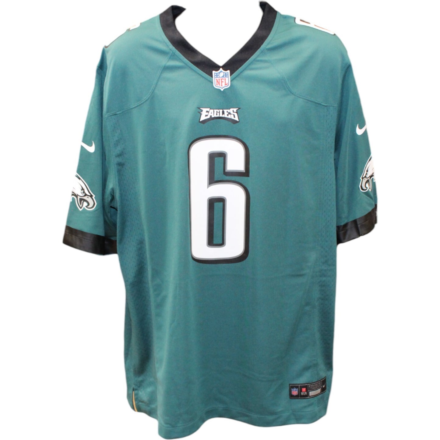 Devonta Smith Philadelphia Eagles Signed Green Nike Jersey