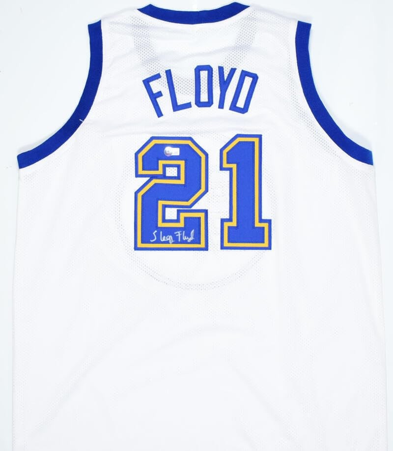 Sleepy Floyd Autographed White Custom Jersey
