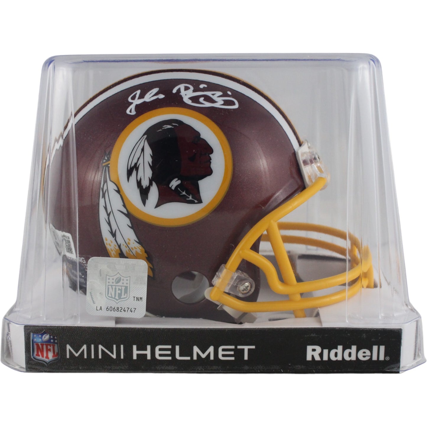 John Riggins Autographed Washington Redskins VSR4 Throwback Mini Helmet