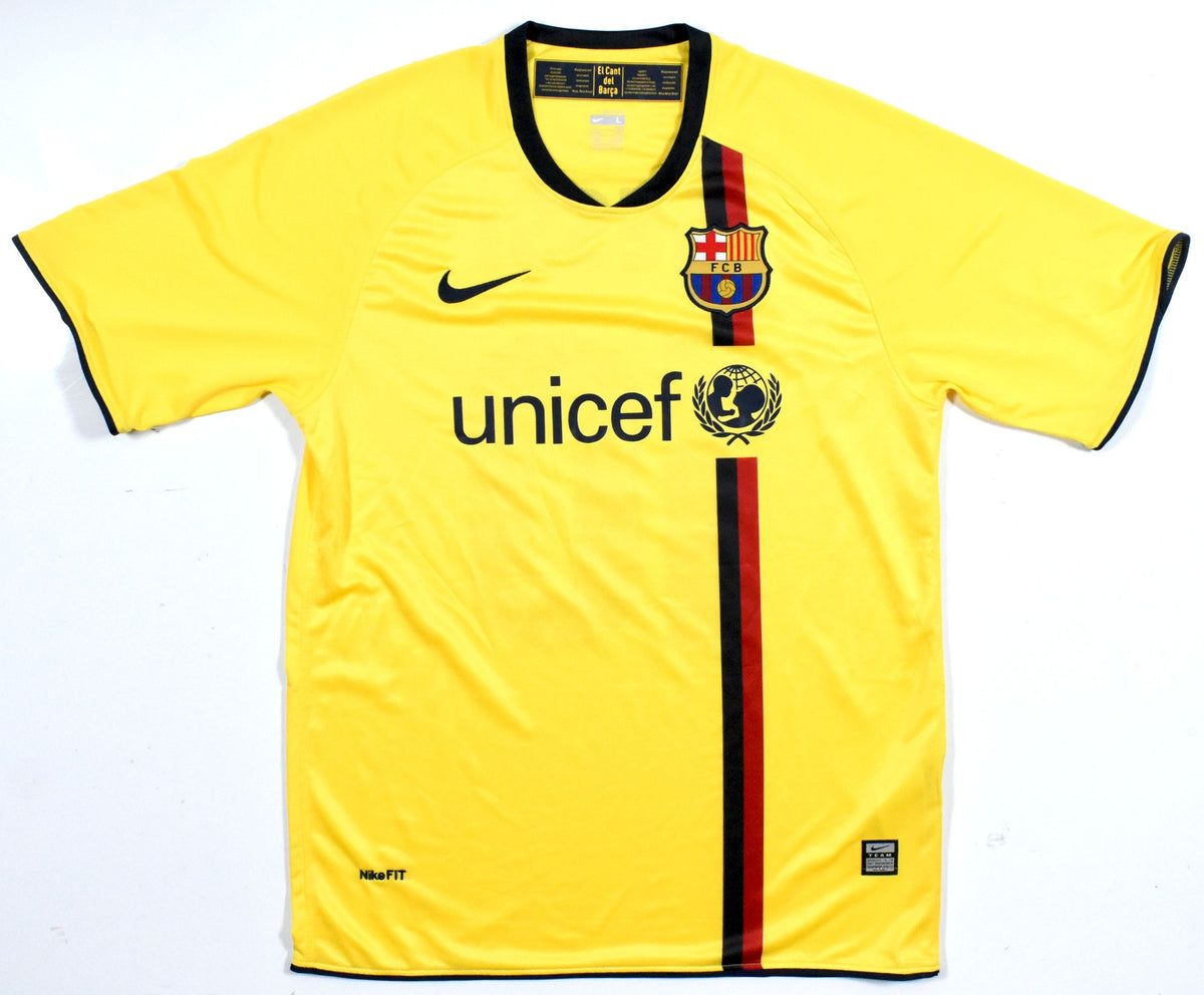 Lionel Messi Autographed Barcelona Yellow Soccer Jersey